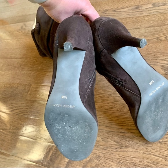 Leather suede boots, EUC - Picture 5 of 7